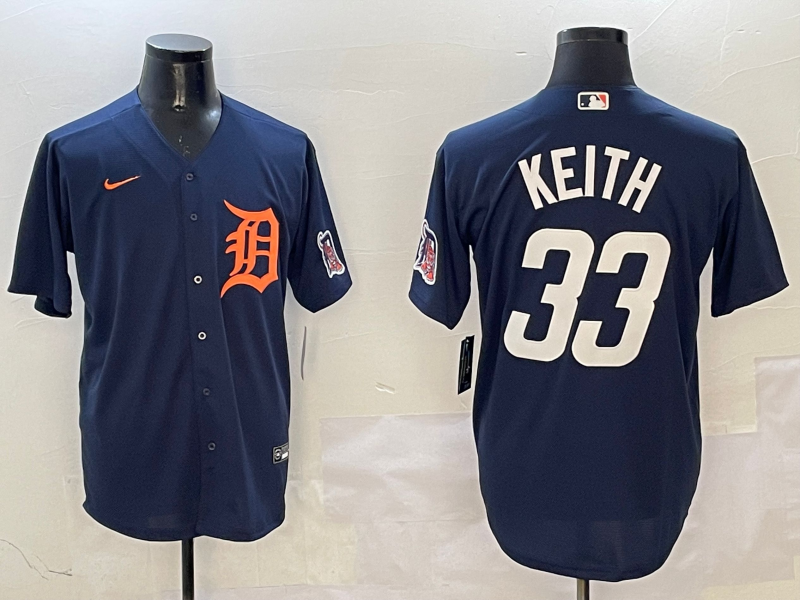 Men's Detroit Tigers Colt Keith #33 Navy Limited Jersey